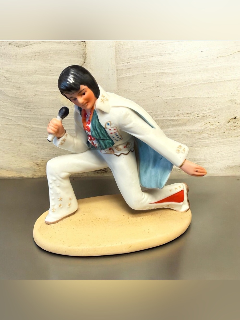 Elvis In Concert Aloha From Hawaii Porcelain Figurine by Royal Orleans